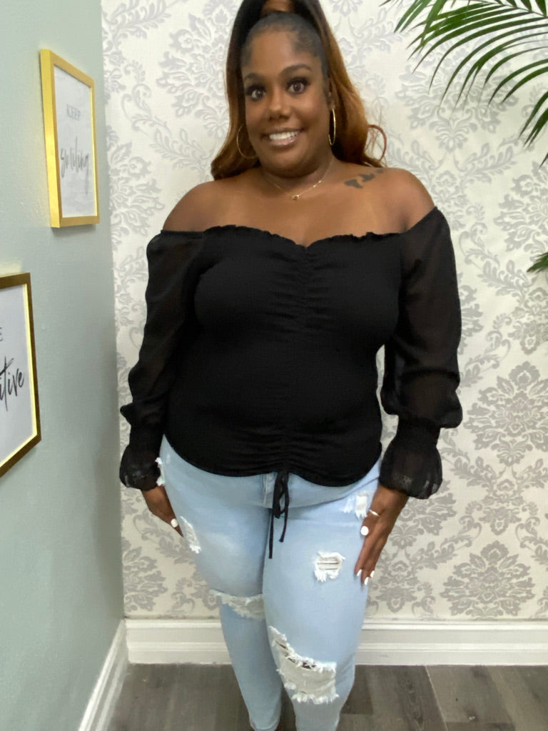 "SHEER ME" PLUS TOP