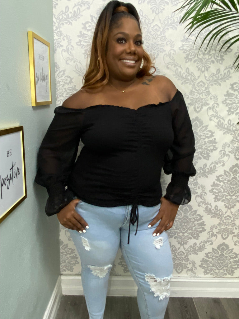 "SHEER ME" PLUS TOP