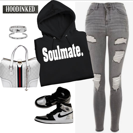 BLACK SOULMATE HOODIE